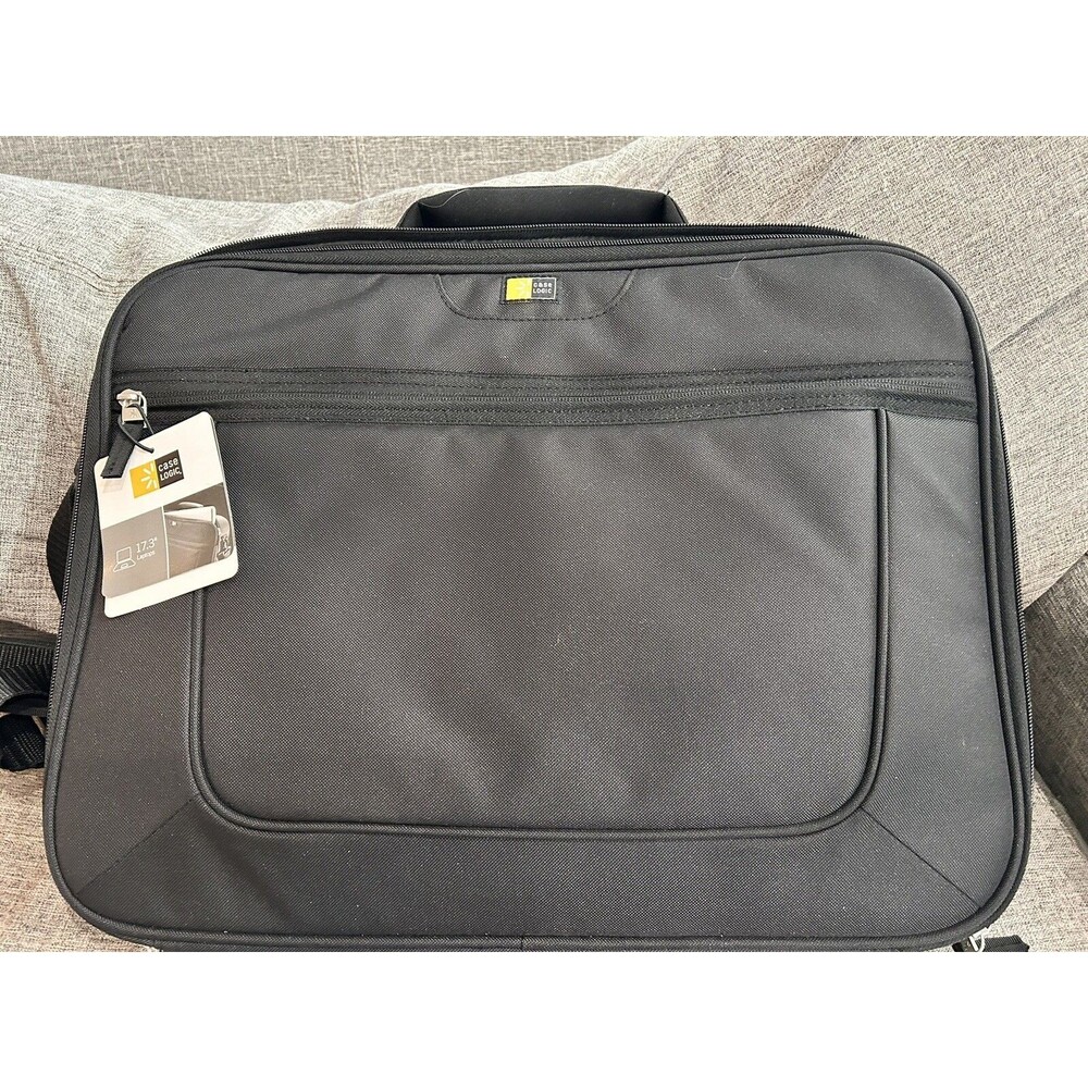 Case Logic Laptop Case Clamshell 18.5" x 3.5" x 15.7" Black Adjustable Strap New